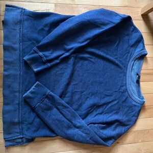 Buffalo David Bitton Heathered Blue Crewneck Sweatshirt